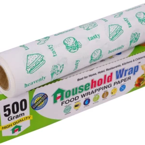 Household Wrap 500 Gram Butter Paper for Roti , Cake Lunch wrap for kids School & Office Parchment Paper (100 m)