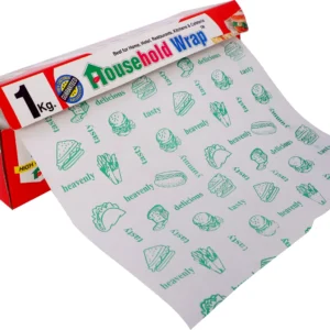 Household Wrap 1kg Butter Paper for Roti , Cake Lunch wrap for kids School & Office Parchment Paper (200 m)