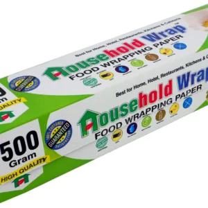 Household Wrap 500 Gram Food Wrapping Paper for Roti , Cake Lunch wrap for School & Office Parchment Paper (100 m)