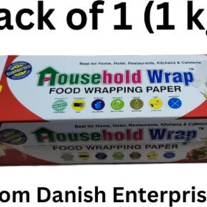 Household Wrap 1kg Butter Paper for Roti , Cake Lunch wrap for kids School & Office Parchment Paper (200 m)